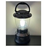 LL - GE Lantern - 13-Inch Tall Glass Lantern with Black Chrome Base LL - GE Lantern - 13-Inch Tall Glass Lantern with Black Chrome Base