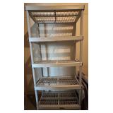 LL - 5-Tier Plastic Shelving Unit 76 x 36 x 18 in Gray LL - 5-Tier Plastic Shelving Unit 76 x 36 x 18 in Gray