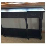 LL - Black Console Table With 3 Drawers - LL - Black Console Table With 3 Drawers -