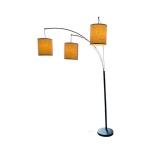 LL - Arc Floor Lamp - 3 Drum Shades - 80 in Tall - Black Finish LL - Arc Floor Lamp - 3 Drum Shades - 80 in Tall - Black Finish
