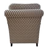 Sam Moore Upholstered Chair & Ottoman - Patterned Grey Loop Fabric Sam Moore Upholstered Chair & Ottoman - Patterned Grey Loop Fabric