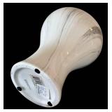 Ceramic Vase - White & Gray Marble Swirl, 13.5 in Tall Ceramic Vase - White & Gray Marble Swirl, 13.5 in Tall