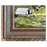 Helen Hellweg Vintage Farm Scene Canvas Wall Art - Helen Hellweg Vintage Farm Scene Canvas Wall Art -