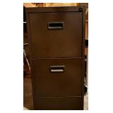 Brown 2-Drawer File Cabinet Brown 2-Drawer File Cabinet