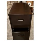 Brown 2-Drawer File Cabinet Brown 2-Drawer File Cabinet