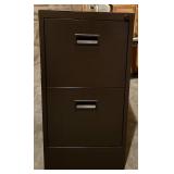 Brown 2-Drawer File Cabinet Brown 2-Drawer File Cabinet