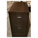Brown 2-Drawer File Cabinet Brown 2-Drawer File Cabinet