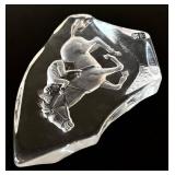 M Sweden Full Lead Crystal Jockey & Horse Sculpture M Sweden Full Lead Crystal Jockey & Horse Sculpture