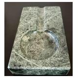 Wood Desk Box Poker Set with Cards & Pen - Marble Ashtray, Planter with Faux Greens & Leather Coasters Wood Desk Box Poker Set with Cards & Pen - Marble Ashtray, Planter with Faux Greens & Leather Coasters