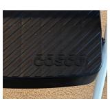 LL - Cosco 2-Step Folding Step Ladder - White Frame, Black Non-Slip Steps LL - Cosco 2-Step Folding Step Ladder - White Frame, Black Non-Slip Steps