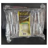 LL - Yoshi 8-Piece Plastic Stemware Set & Protector Table Pad LL - Yoshi 8-Piece Plastic Stemware Set & Protector Table Pad