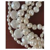 DR - Pearl Necklace Orient Sea Pearls with 17-Inch Multi-Strand and Ornate Clasp DR - Pearl Necklace Orient Sea Pearls with 17-Inch Multi-Strand and Ornate Clasp