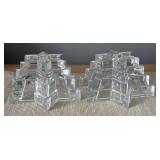 DR - Candle Holders Set - Red Glass Votives w/ Gold Medallions, Pink Heart, Clear Crystal Star DR - Candle Holders Set - Red Glass Votives w/ Gold Medallions, Pink Heart, Clear Crystal Star