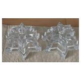 DR - Candle Holders Set - Red Glass Votives w/ Gold Medallions, Pink Heart, Clear Crystal Star DR - Candle Holders Set - Red Glass Votives w/ Gold Medallions, Pink Heart, Clear Crystal Star