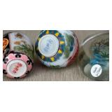 DR - Three Chinese Porcelain and Glass Snuff Bottles DR - Three Chinese Porcelain and Glass Snuff Bottles