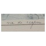 O - Framed Landscape Print - Village with Thatched Roofs O - Framed Landscape Print - Village with Thatched Roofs