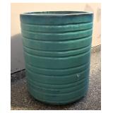 G - Teal Ribbed Planter Pot G - Teal Ribbed Planter Pot