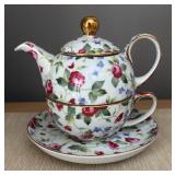 DR - Floral Teapot & Teacup DR - Floral Teapot & Teacup
