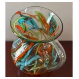 DR - Amazing Art Glass Pitcher - Multicolor Swirl DR - Amazing Art Glass Pitcher - Multicolor Swirl