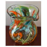 DR - Amazing Art Glass Pitcher - Multicolor Swirl DR - Amazing Art Glass Pitcher - Multicolor Swirl