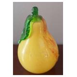 DR - Art Glass Pear & Strawberry Figurines DR - Art Glass Pear & Strawberry Figurines