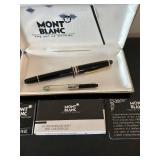 LL - Montblanc Meisterstück Classique Fountain Pen - Black Resin with Gold Trim & 10 Cartridges LL - Montblanc Meisterstück Classique Fountain Pen - Black Resin with Gold Trim & 10 Cartridges