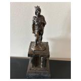 LL - Ambiorix-Tongeren Bronze Figurine on Pedestal LL - Ambiorix-Tongeren Bronze Figurine on Pedestal