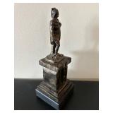 LL - Ambiorix-Tongeren Bronze Figurine on Pedestal LL - Ambiorix-Tongeren Bronze Figurine on Pedestal