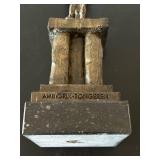 LL - Ambiorix-Tongeren Bronze Figurine on Pedestal LL - Ambiorix-Tongeren Bronze Figurine on Pedestal