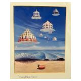 Set of 2 Unframed Prints: Sam by Andy Warhol and Delectable Deco