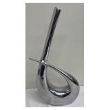 Abstract Metal Vase Sculpture