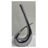 Abstract Metal Vase Sculpture