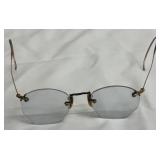 Antique Hexagonal Lenses with Gold Tone Wire Frame