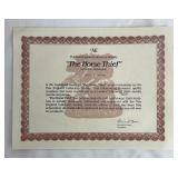 New England Collectors Society 'The Horse Thief' Reproduction - Frederic Remington