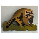 Raccoon Framed Wooden Puzzle by Living Puzzles
