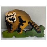 Raccoon Framed Wooden Puzzle by Living Puzzles