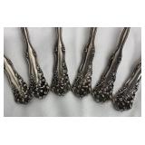 WM Rogers Berwick Pattern Silver Plate Fruit Spoons - 6 Piece Set