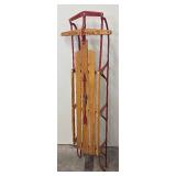 Vintage Wooden Flexible Flyer III Runner Sled