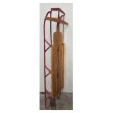 Vintage Wooden Flexible Flyer III Runner Sled
