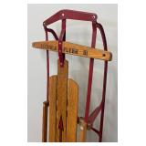 Vintage Wooden Flexible Flyer III Runner Sled