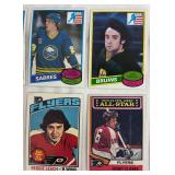 Topps NHL 1973-74 All-Star Hockey Cards Lot - Vintage Team & West/East All-Star Cards