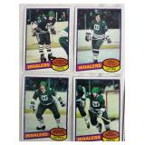 BL - Hartford Whalers Vintage Hockey Cards - Lot of 12