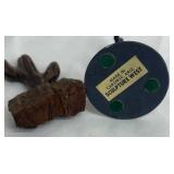 Sand Art - Native American Big Thunder Framed, Metal Cactus Figurine and Wooden Cactus