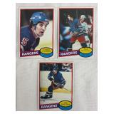 Team Leaders 1979-80 Rangers Trading Cards