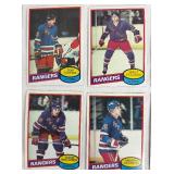 Team Leaders 1979-80 Rangers Trading Cards