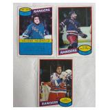 Team Leaders 1979-80 Rangers Trading Cards