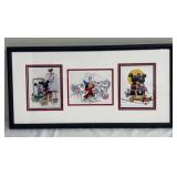 Disney Triptych Framed Prints - 3 Mickey & Minnie Scenes