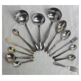 Assorted Vintage Silver-Plated Serving Utensils