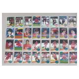 Vintage NHL Hockey Cards Collection including Flames, Red Wings, Jets, Maple Leafs, Flyers and More