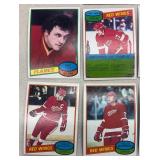 Vintage NHL Hockey Cards Collection including Flames, Red Wings, Jets, Maple Leafs, Flyers and More
